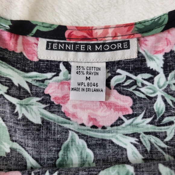 Vintage Jennifer Moore Pink Spaghetti Strap Sundress. Size Medium. Cotton/Rayon - Picture 13 of 13